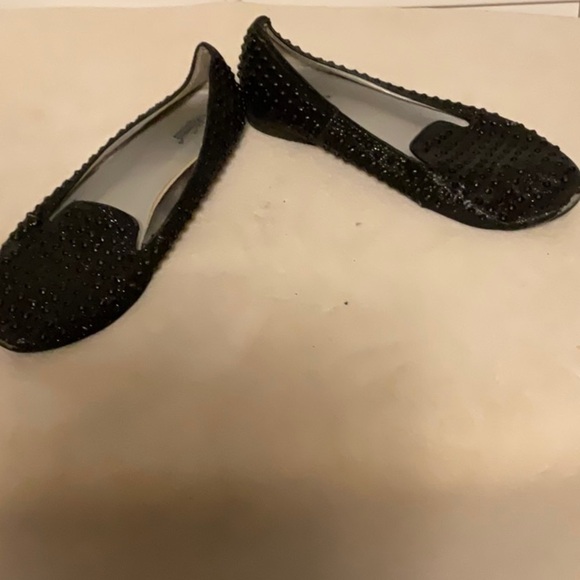 Wanted Black Textured Loafers Flats - Picture 7 of 10